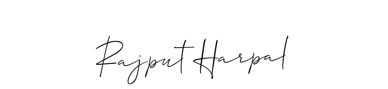 Also we have Rajput Harpal name is the best signature style. Create professional handwritten signature collection using Allison_Script autograph style. Rajput Harpal signature style 2 images and pictures png